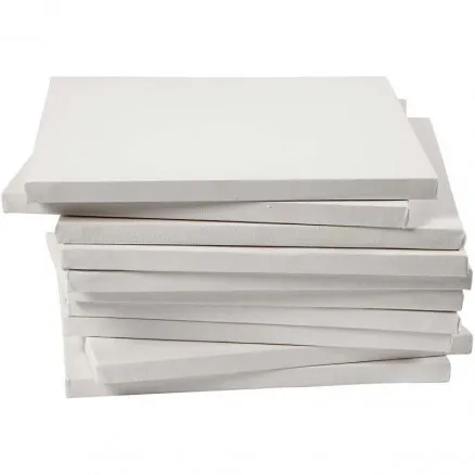 Leinwand, weiß, Tiefe 1,6 cm, Größe 30x30 cm, 280 g, 40 Stk./1 Packung.